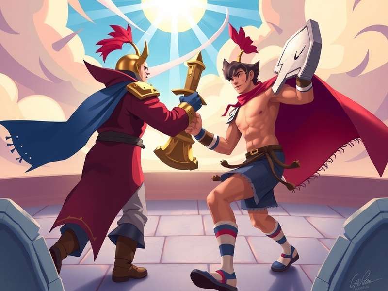 Brave Champion players engaging in PvP battle